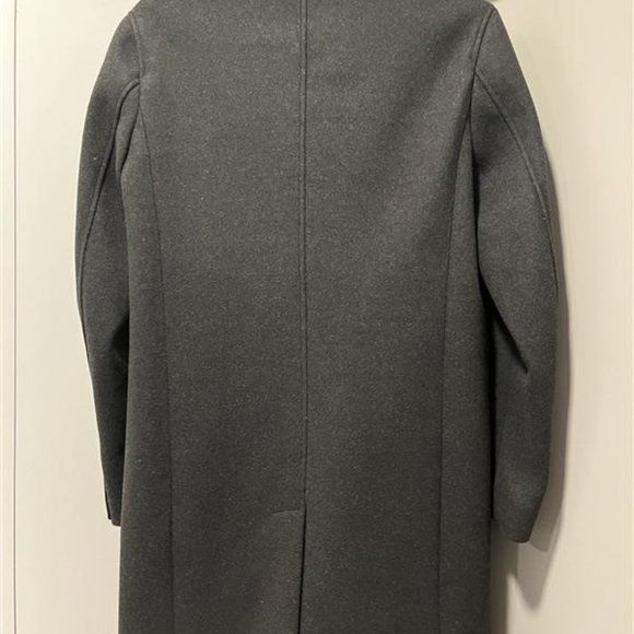 Cole Haan Stretch-Wool Topcoat Men's Small New Black - Picture 2 of 7